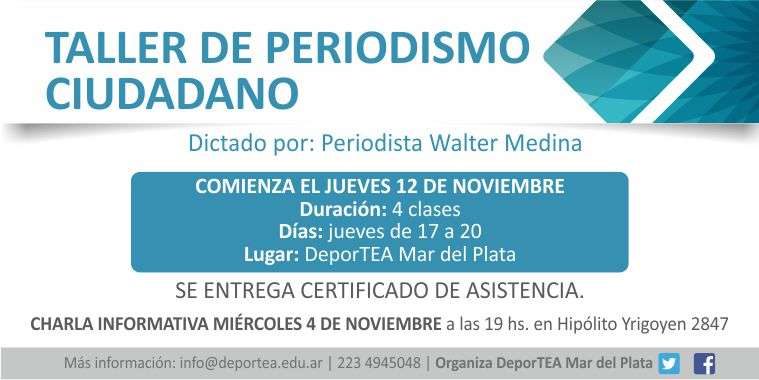 TALLER de PERIODISMO CIUDADANO